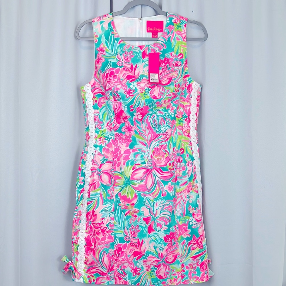 Lilly Pulitzer Pink and Green Floral Dress
